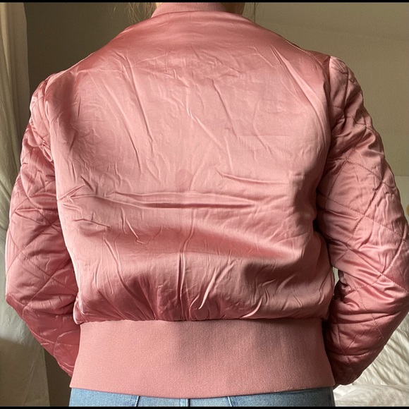Divided Pink Bomber Jacket - Picture 2 of 3